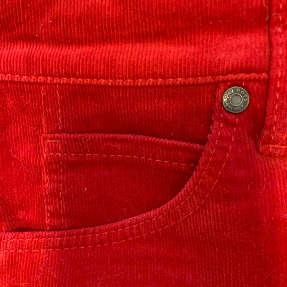 Talbots RED cords♥️ - Picture 2 of 4